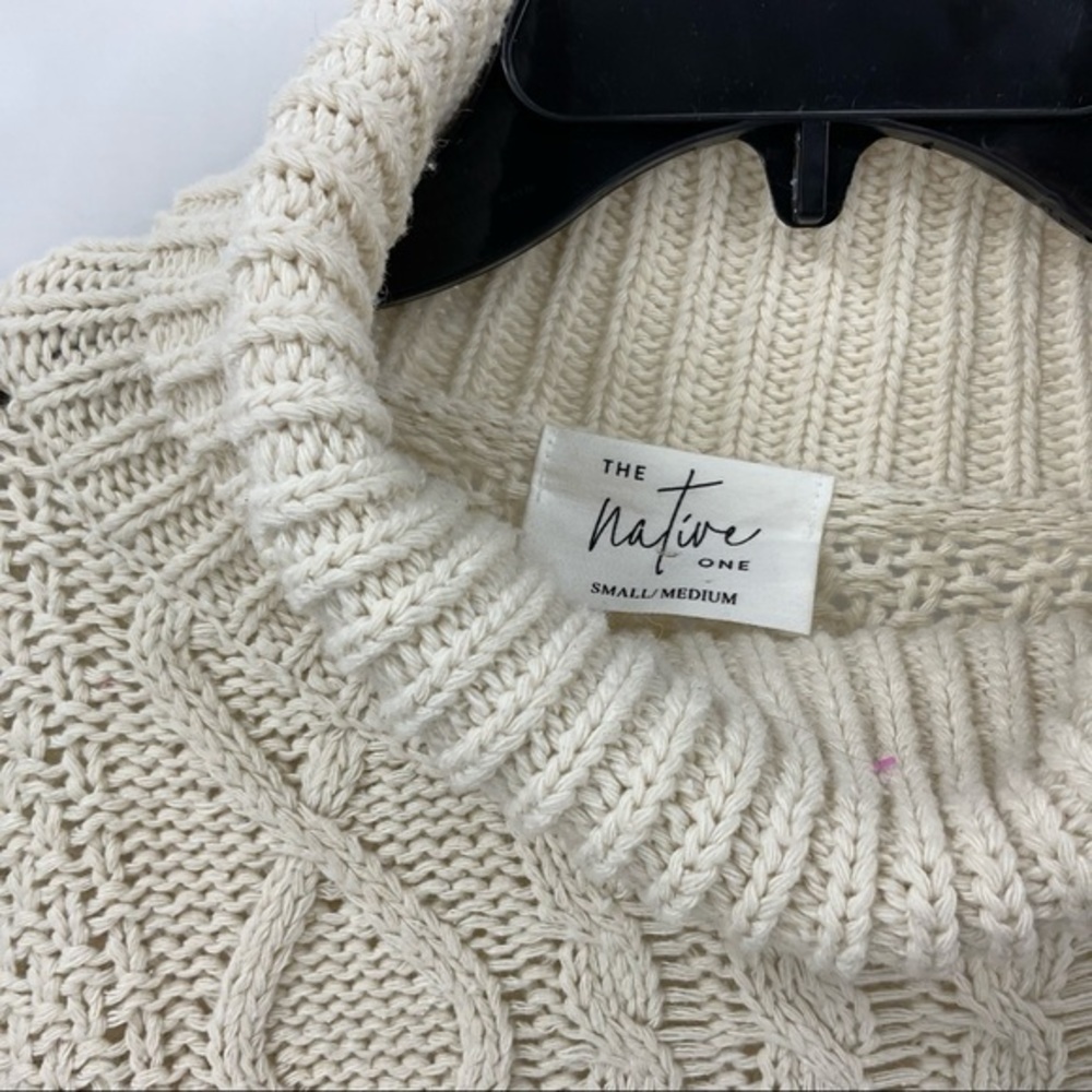 The Native One Oversized Turtleneck Cableknit Cro… - image 4
